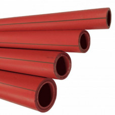 Полипропиленовая труба гофрированная круглая красная для канализации PP 150х145 мм ГОСТ/ТУ